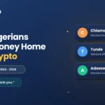 Three Nigerians abroad sending money to Nigeria from abroad with crypto via Swapto, 2026